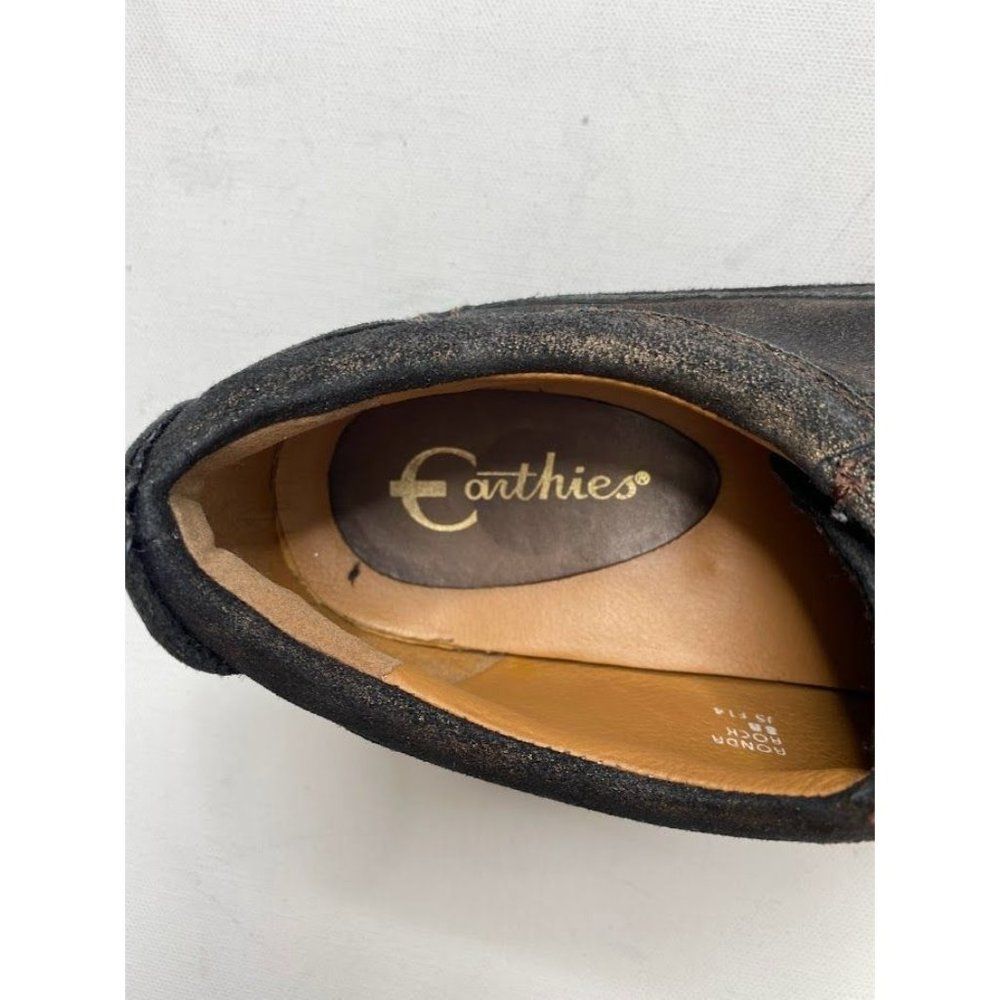 Womens EARTHIES Ronda Brown Bronze Rock Leather Slip On Shoes Sneakers sz 8 - Picture 9 of 9